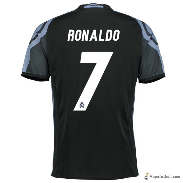 Camiseta Real Madrid Replica Tercera Ropa Ronaldo 2016/17 Negro